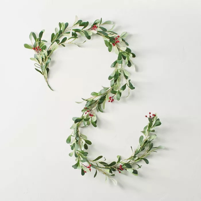 6' Faux Mistletoe Plant Garland - Hearth & Hand™ with Magnolia | Target