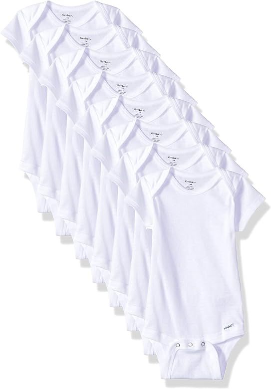 Gerber unisex-baby 8-pack Short Sleeve Onesies Bodysuits | Amazon (US)