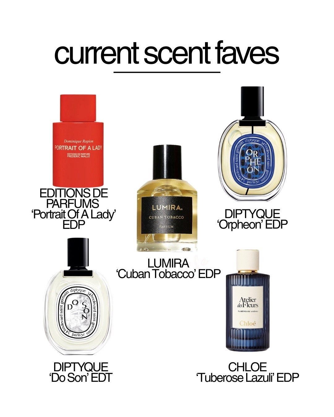 Orpheon is so sexy but clean. Portrait of a Lady is decadent but refined. Cuban Tobacco is my boss mode perfume. Do Son is my everyday and Tuberose Lazuli is for date night 

#LTKbeauty #LTKaustralia #LTKnewzealand