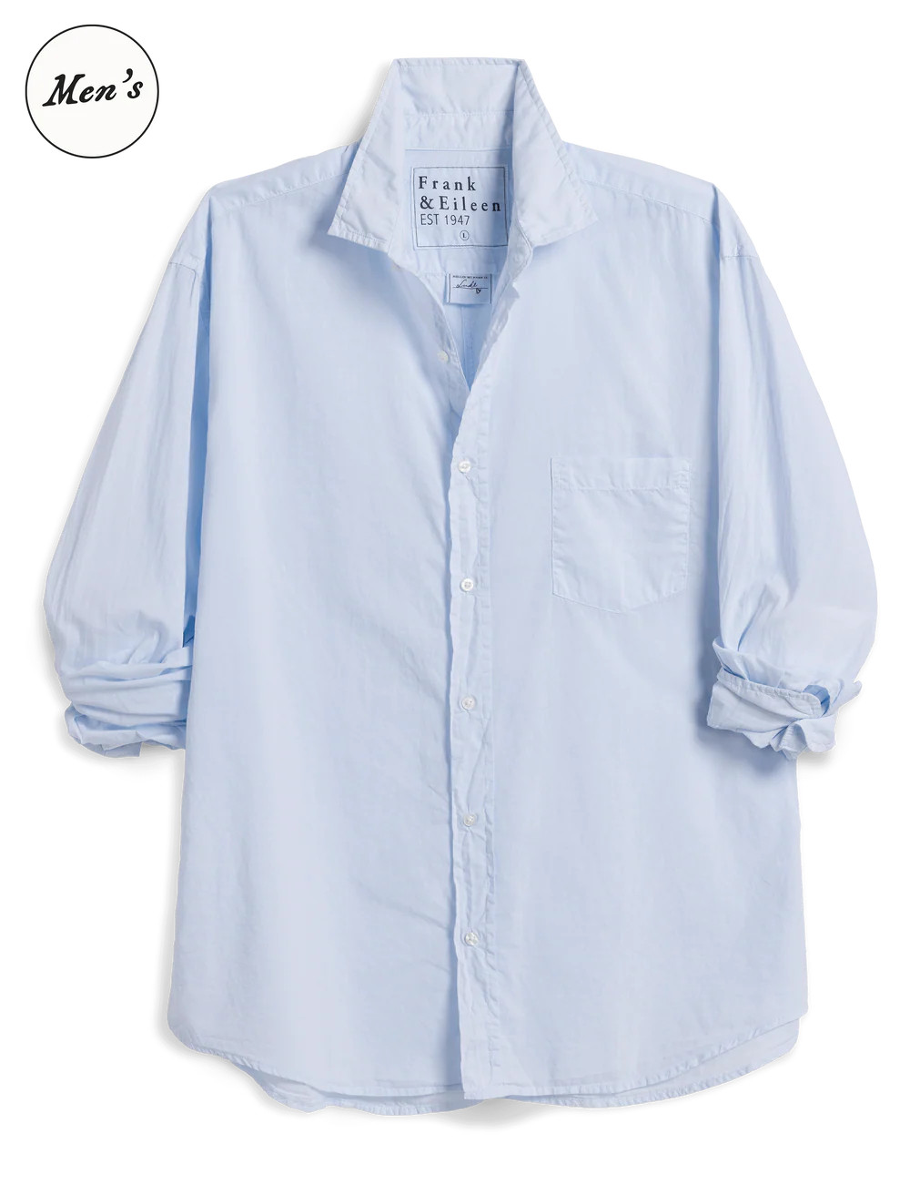 LUKE Shirting Blue, Italian Featherweight Poplin | Frank & Eileen