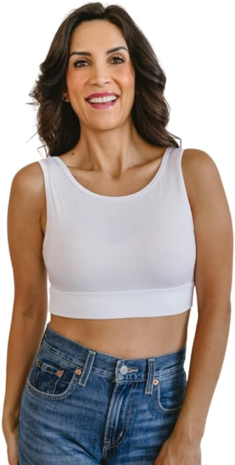 Women Tank Top Cami Layering HALFTEE Tank Sleeve Tee | Demi Crop Undershirt for Women & Teens XS-... | Amazon (US)