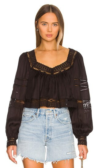 Carina Top in Black | Revolve Clothing (Global)