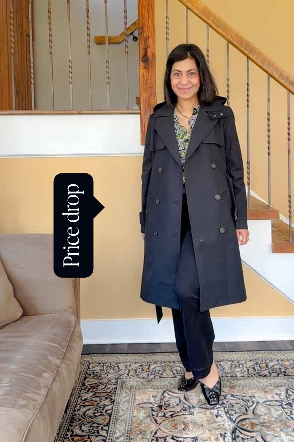 Grab the Icon Trench before it sells out.  Wear it now on a rainy spring day, and later on a chilly fall evening.  I'm wearing my usual size 4. Also available in tan. 💙 Nipa P.S. My ballet flats are also linked below! 


#trenchcoat #blackjacket #springjacket

#LTKootd #LTKOver40 #LTKSaleAlert
