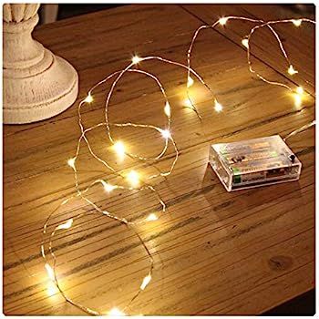 Sanniu Led String Lights, Mini Battery Powered Copper Wire Starry Fairy Lights, Battery Operated ... | Amazon (US)