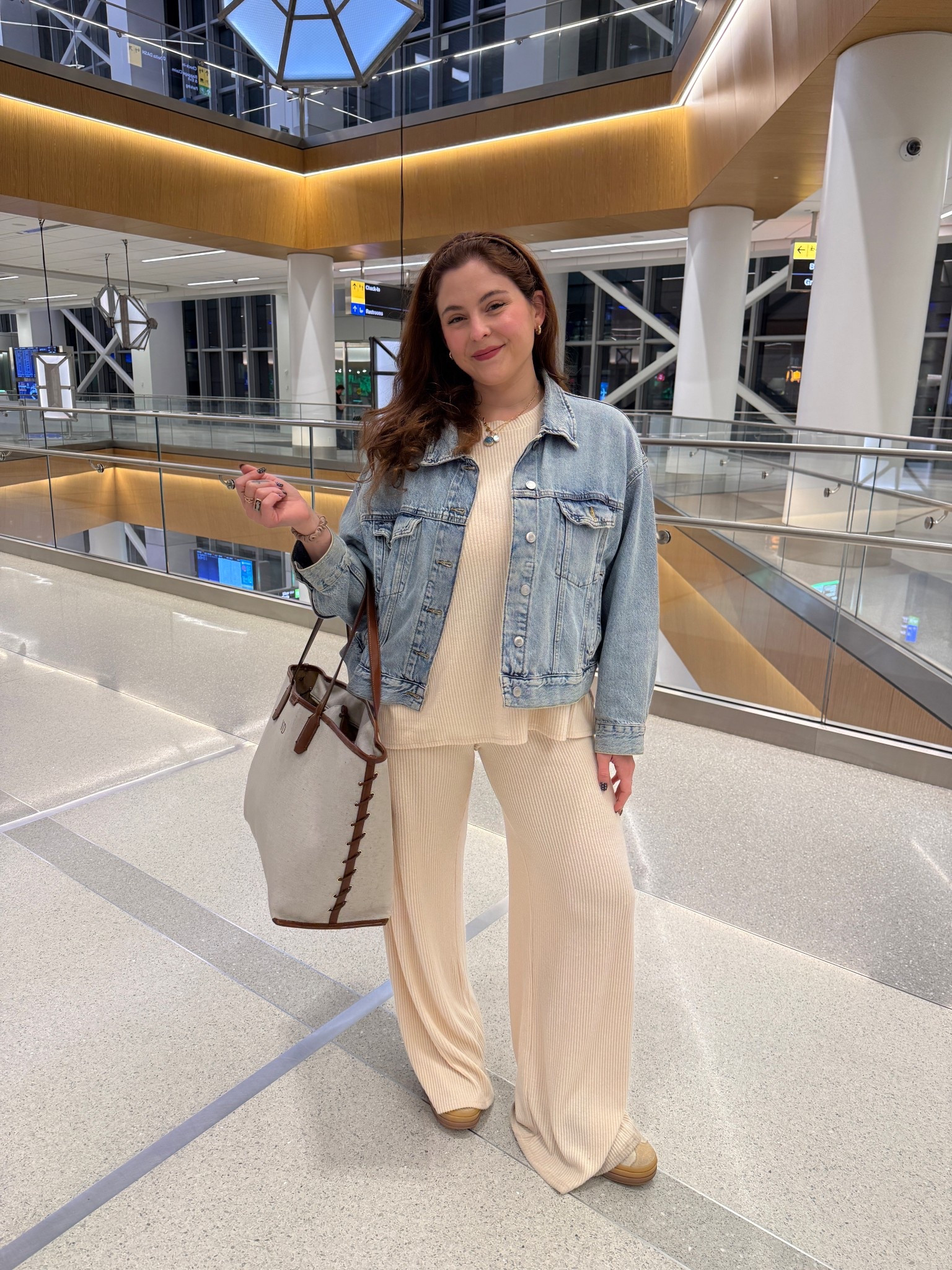 Foxy kind matching lounge set
Denim jacket
Calpak travel bag

#LTKMidsize #LTKTravel #LTKgrwm