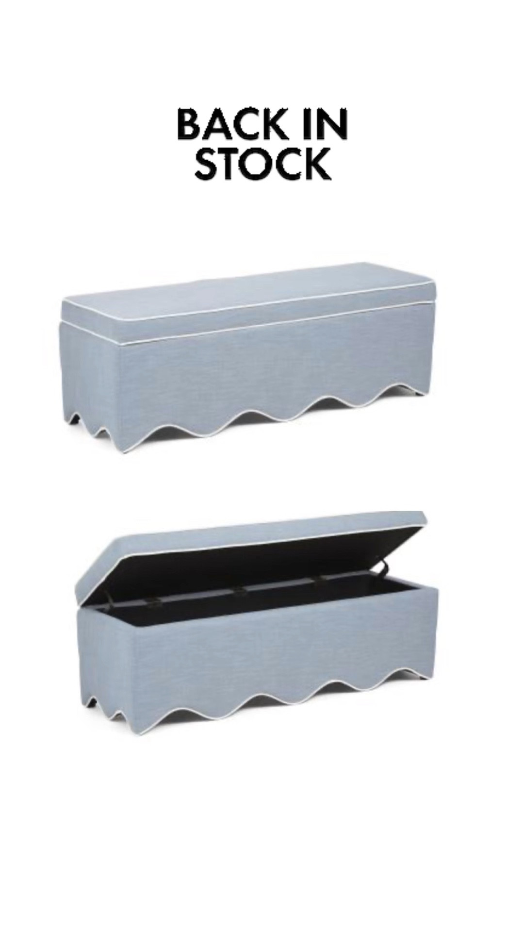This cute storage bench has been sold out forever and just restocked. Hurry before it’s gone.