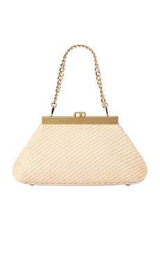 olga berg Hanna Woven Straw Clutch in Natural from Revolve.com | Revolve Clothing (Global)