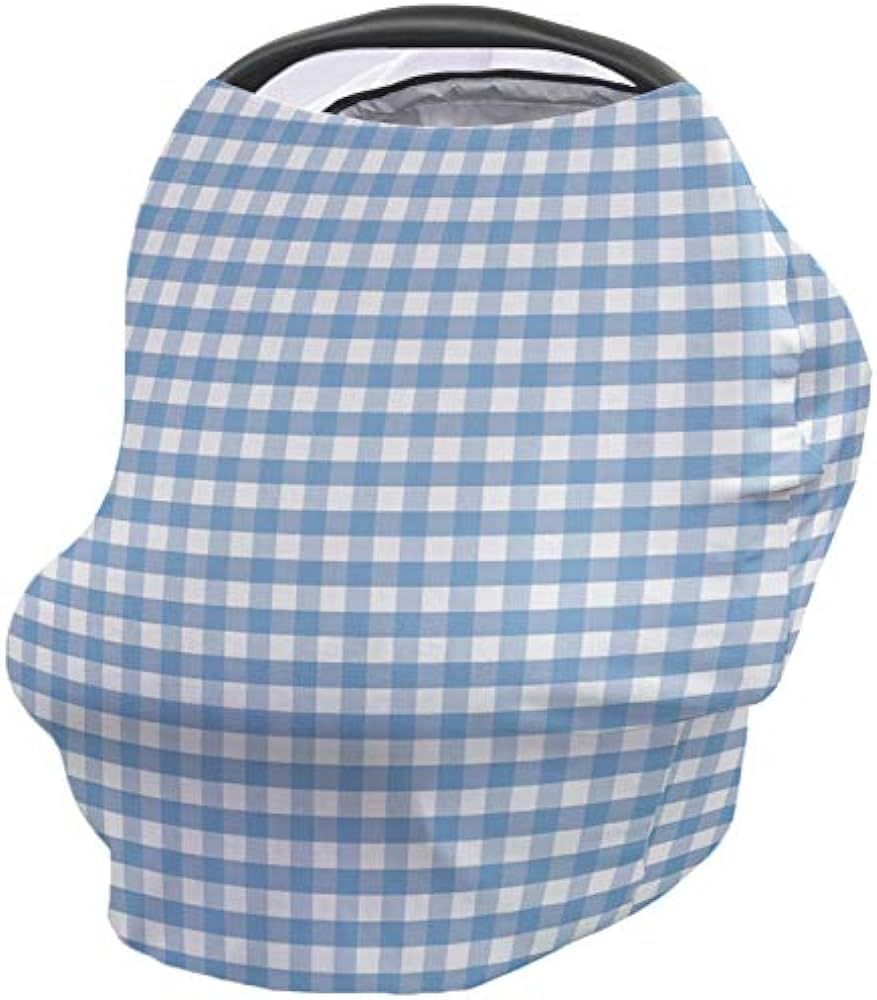 Baby Car Seat Nursing Cover for Breastfeeding Scarf, Buffalo Check Plaid, Ultra Soft Breastfeedin... | Amazon (US)