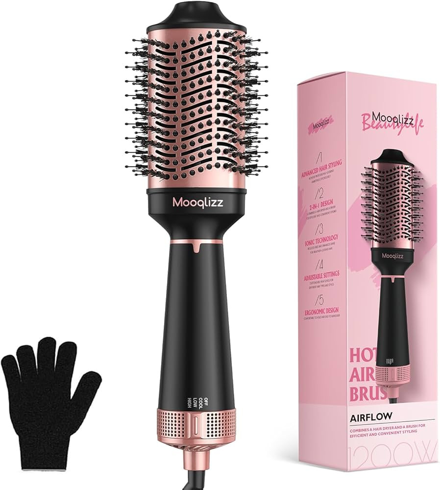 Mooqlizz Hair Dryer Brush Blow Dryer Brush in One, Hot Air Brush Volumizer Round Brush, 4 in 1 Fa... | Amazon (US)