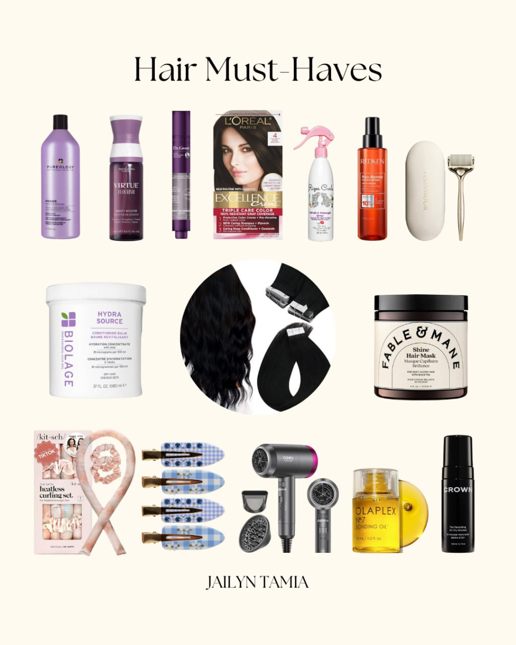Hair Must-Haves // Hair, Hair Products, Hair Care, Hair Extensions, Hair Accessories, Hair Oil, Hairspray, Hair Growth, Hair Dryer, Hair Clip, Hair Rollers, Hair Ties, Hair Extensions, Shampoo, Shampoo and Conditioner, Amazon, Amazon Finds, Sephora, Sephora Must Haves, Sephora Favorites, Ulta, Ulta Beauty 

 #LTKSaleAlert #LTKStyleTip #LTKBeauty