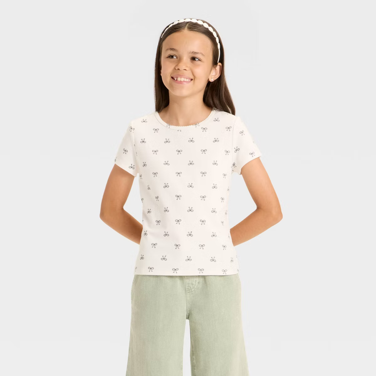 Girls' Short Sleeve Fitted T-Shirt - Cat & Jack™ | Target