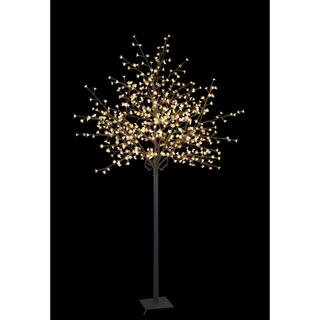 Lightshare 8 ft. Pre-Lit LED Cherry Blossom City Tree with 600 Warm White Lights | The Home Depot