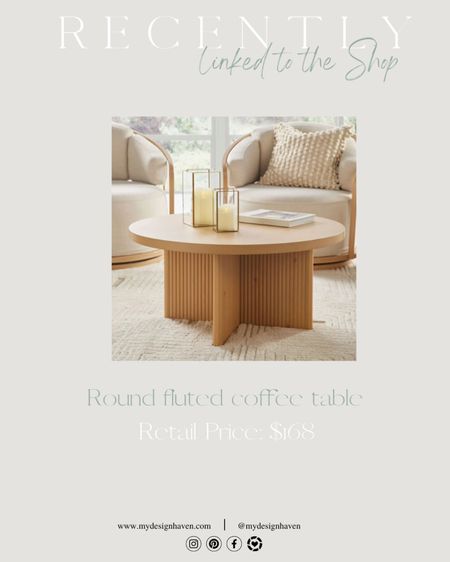 So many new items added to the shop collection! Shop this stunning fluted coffee table less than $170!!! Be sure to subscribe for more alerts on spring time deals coming in soon! 

#LTKhome #LTKsalealert #LTKSpringSale