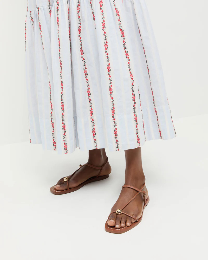 Lara Timber Leather Sandal | Loeffler Randall