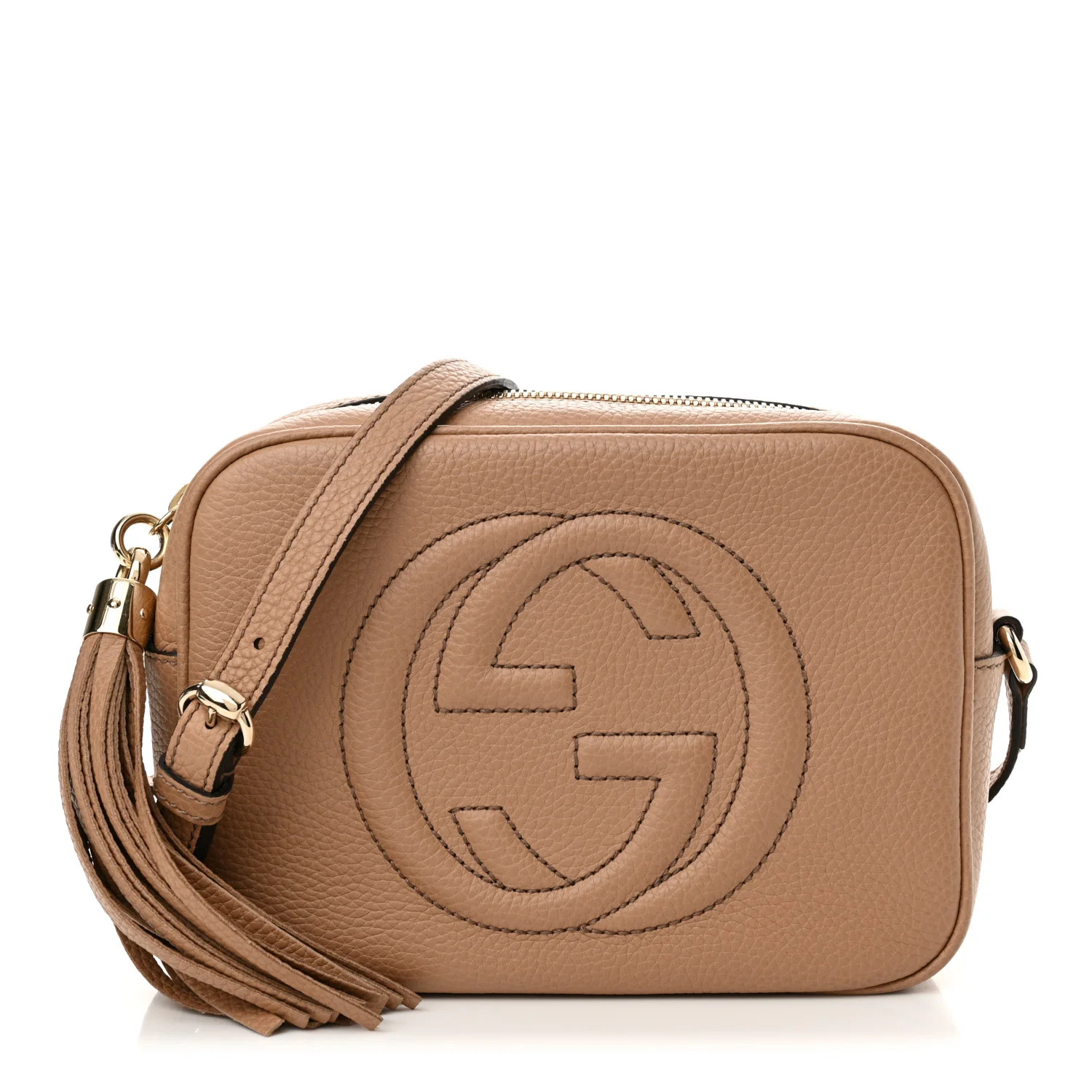 Pebbled Calfskin Small Soho Disco Bag Camelia | FASHIONPHILE (US)
