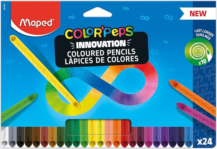 Lápis de Cor Color Peps Infinity, 24 Cores | Amazon (BR)