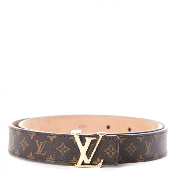 LOUIS VUITTON Monogram 40mm LV Initiales Belt 75 30 | Fashionphile