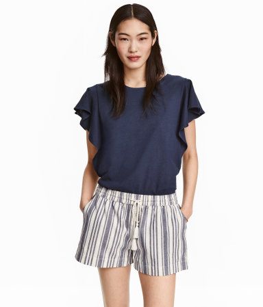 Top with Ruffled Sleeves | H&M (US)