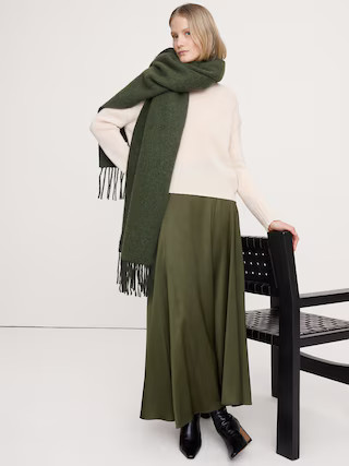 Brushed Alpaca-Wool Blend Scarf | Banana Republic (US)