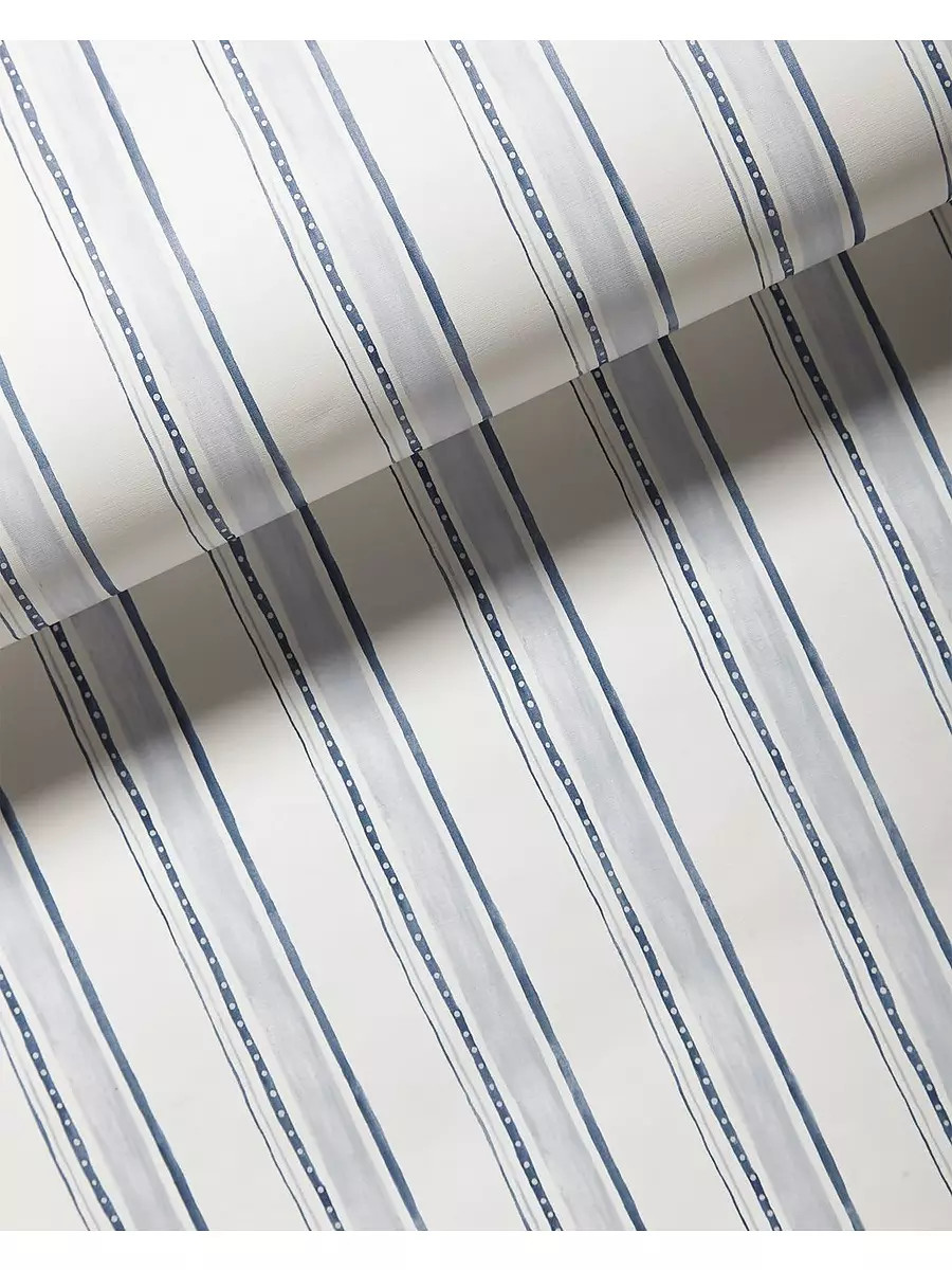 Acadia Stripe Wallpaper | Serena and Lily