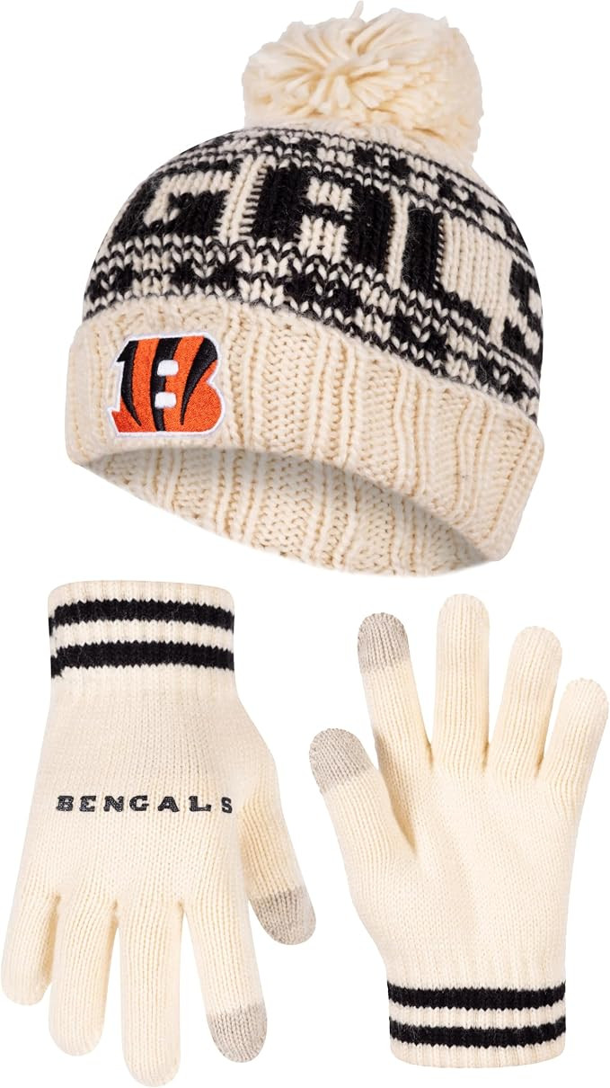 Ultra Game Adults NFL Official Super Soft Cable Knit Winter Beanie Knit Hat with Warm Touch Scree... | Amazon (US)