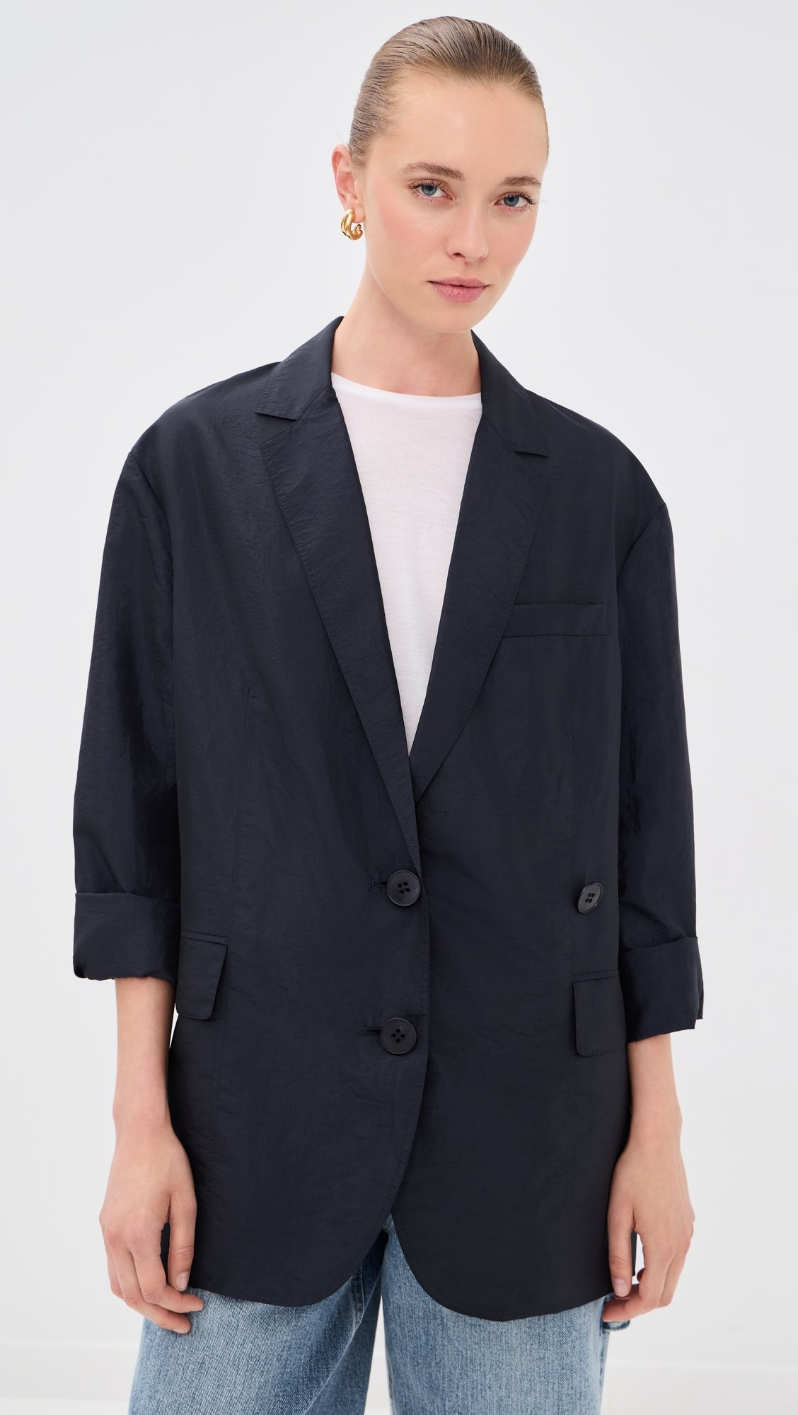 Tibi Crispy Nylon Liam Blazer | Shopbop | Shopbop