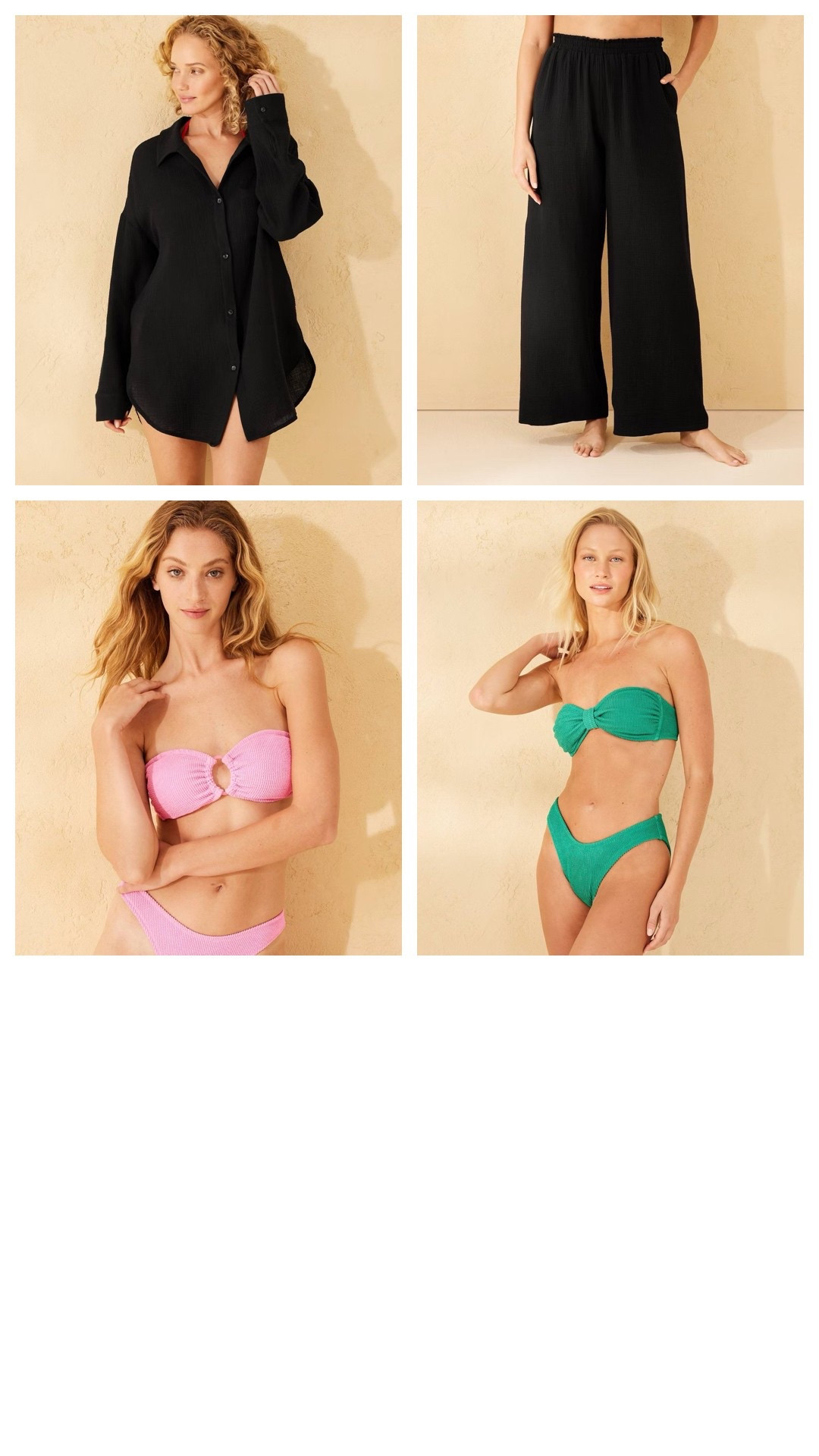 Target swim on sale too!  25% off…love these strapless bikinis and cover up shirt dress/pants.  Perfect for the pool, beach or your next tropical vacation!

#LTKSwim #LTKSaleAlert #LTKOver40