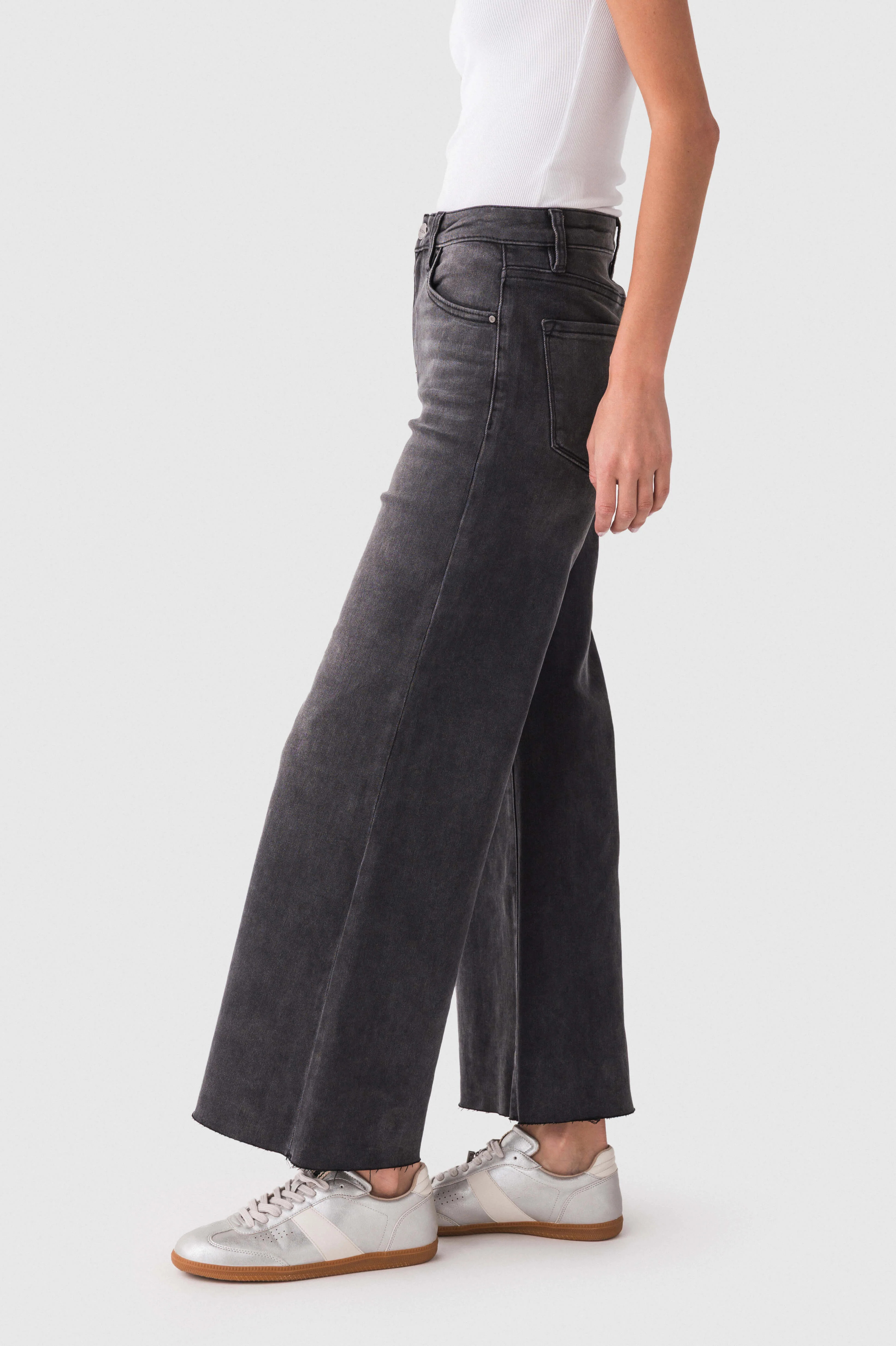 Risen Frannie Palazzo Raw Hem | Social Threads