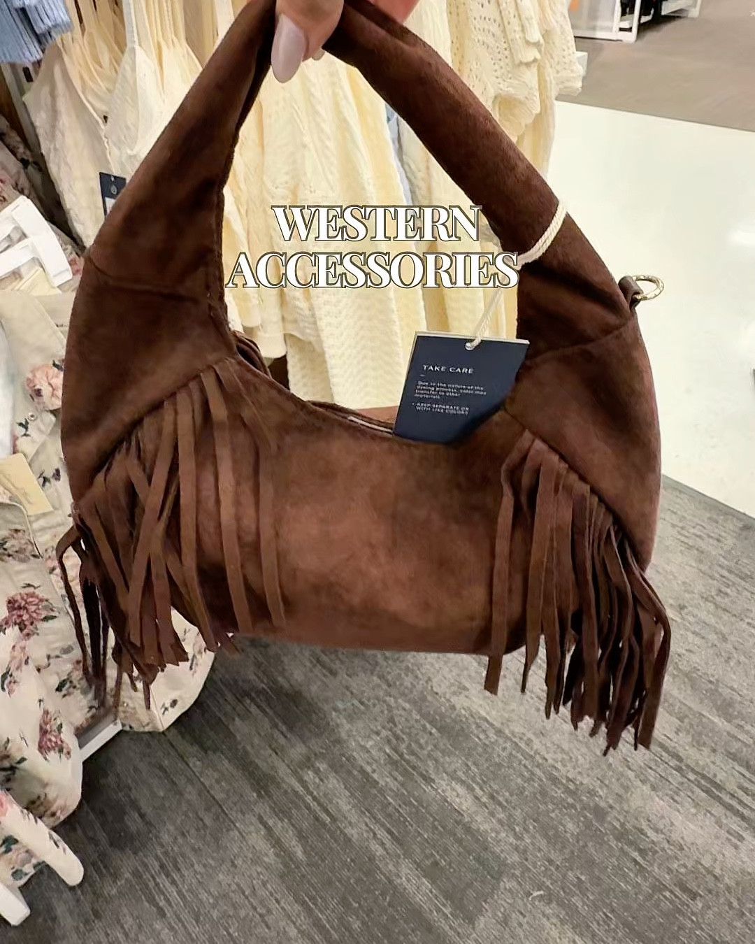 Western accessories are trending right now 🤎

This fringe purse is such a fun piece for country concert outfits or rodeo outfits. The western details make it the perfect statement bag for spring and summer outfits.

Also adding this cute embroidered headband that would pair perfectly with a western inspired look or spring outfit.
@Target 

#LTKOver40 #LTKSeasonal #LTKFestival