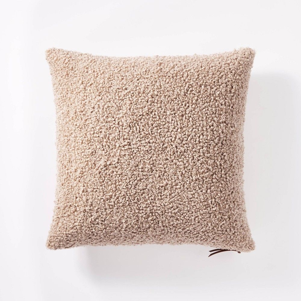Boucle Throw Pillow with Exposed Zipper - Threshold™ | Target
