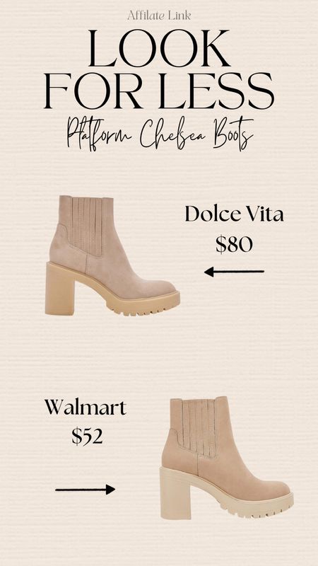 Cute chunky platform boots! 

Dolce Vita boots, dolce vita look for less, dolce vita dupes, Chelsea boots.

#LTKshoecrush