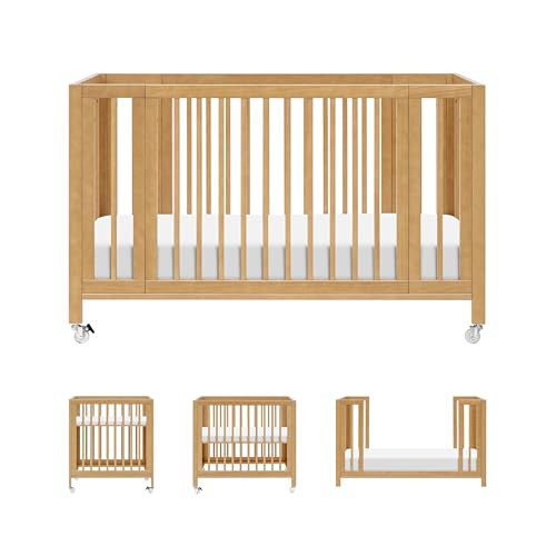 Babyletto Rolli 9-in-1 Convertible All-Stages® Bassinet to Full-Size Crib in Honey, Greenguard Gold Certified, Portable & Adjustable with Select Conversion kit and Pads Included | Amazon (US)