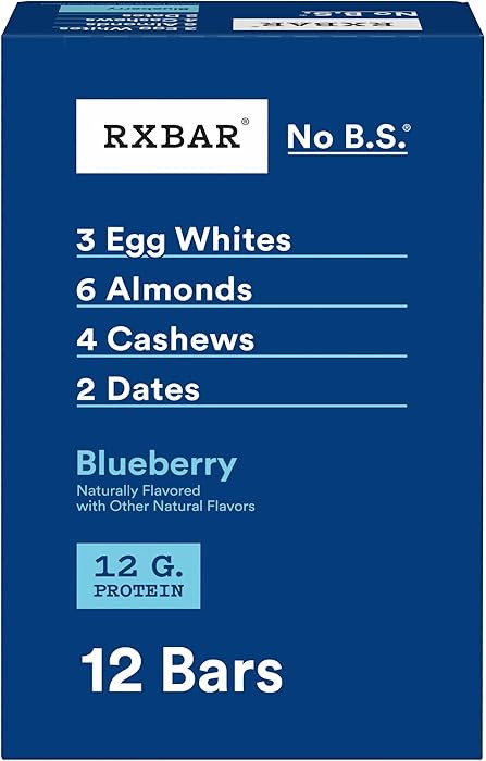 RXBAR Protein Bars, Protein Snack, Snack Bars, Blueberry, 22oz Box (12 Count) | Amazon (US)