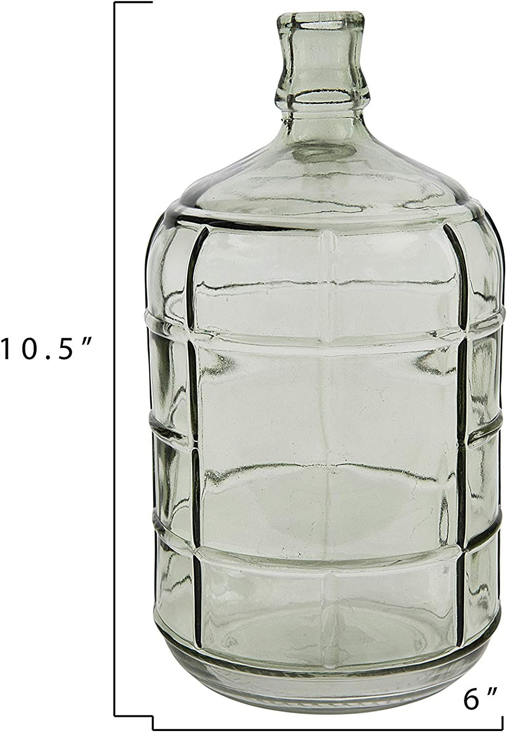 Creative Co-Op Medium Transparent Vintage Reproduction Glass Bottle with Embossed Rectangle Desig... | Amazon (US)