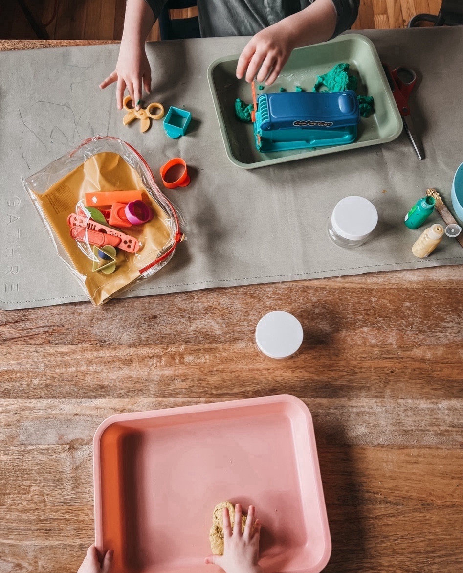 Play trays and Gathre mat. We use these for everything from play dough to Lego organization to water play. And I don’t know what we’d do without the Gathre mat. 
//
Play room
Mom life
Motherhood 
Toddlers

#LTKbaby #LTKkids #LTKfamily
