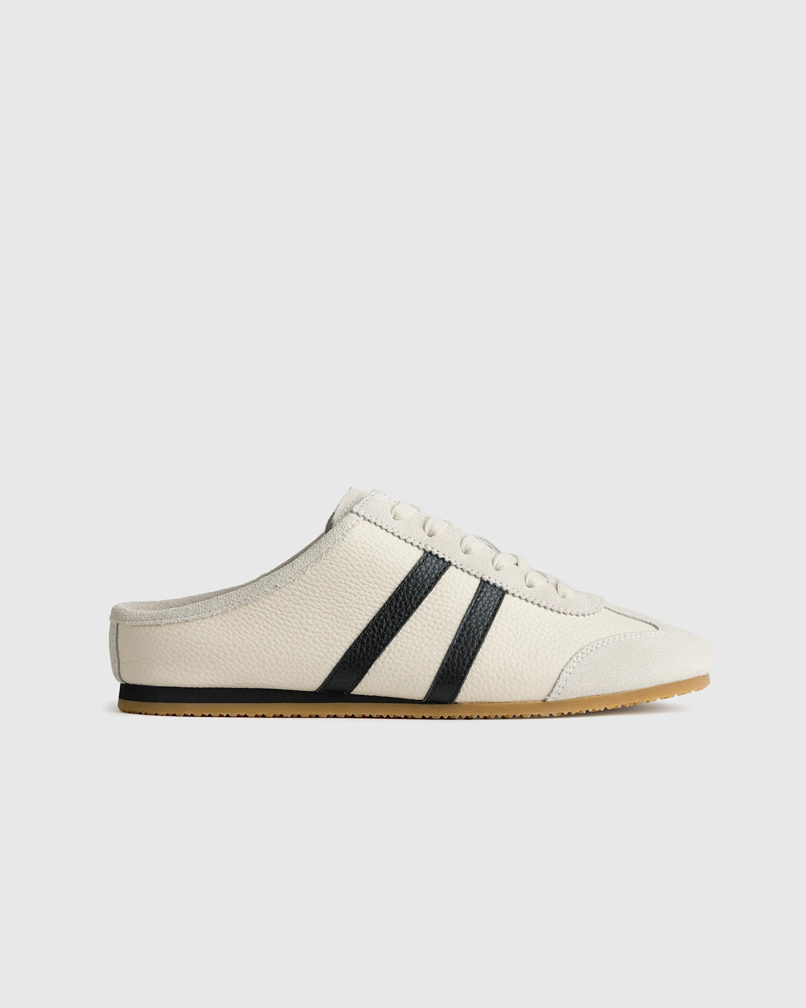 Quince | Women's Italian Leather Sneaker Mule in Birch, Size 10 | Quince