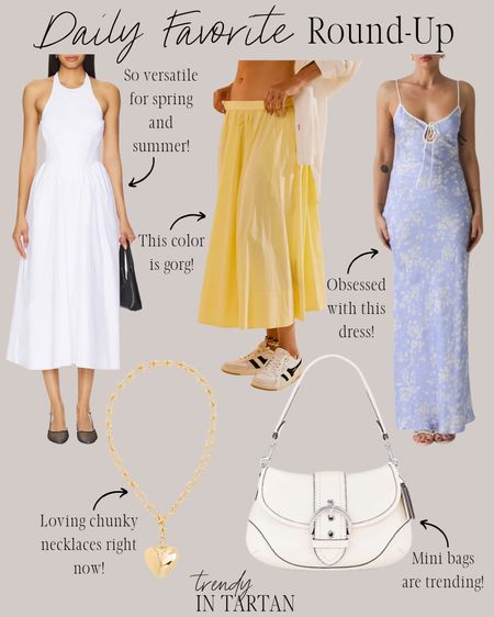 Daily favorite round-up!

Midi dress, midi skirt, maxi dress, wedding guest dress, shoulder bag, purse, gold necklacee

#LTKSeasonal #LTKstyletip