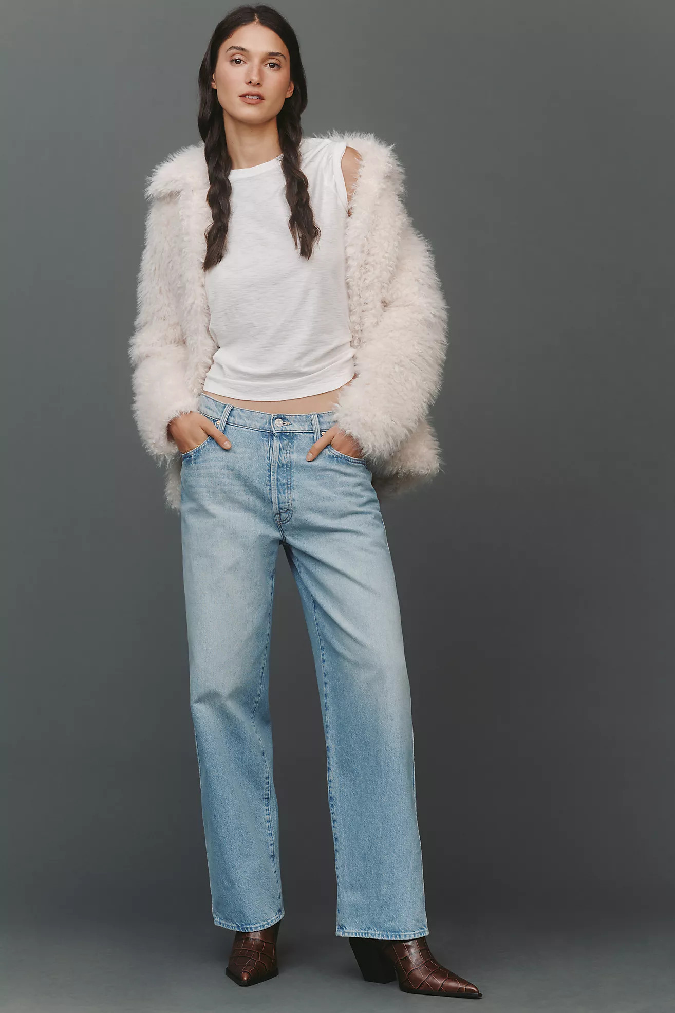 MOTHER Delinquent Mid-Rise Tapered Jeans | Anthropologie (US)