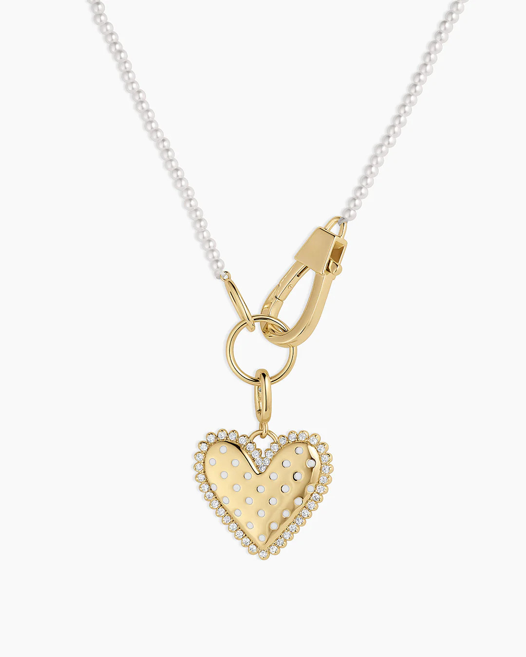 Vintage Heart Dot Charm Necklace | gorjana