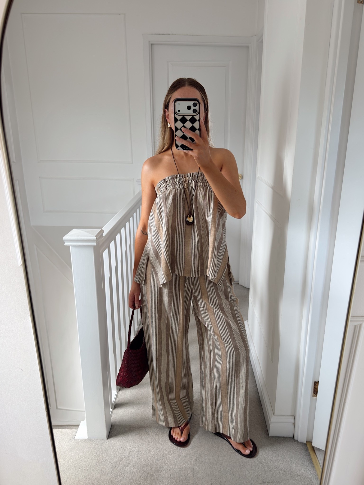 Holiday outfit 🌞 striped linen co-ord. I wear an XS

#LTKsummer #LTKtravel #LTKstyletip