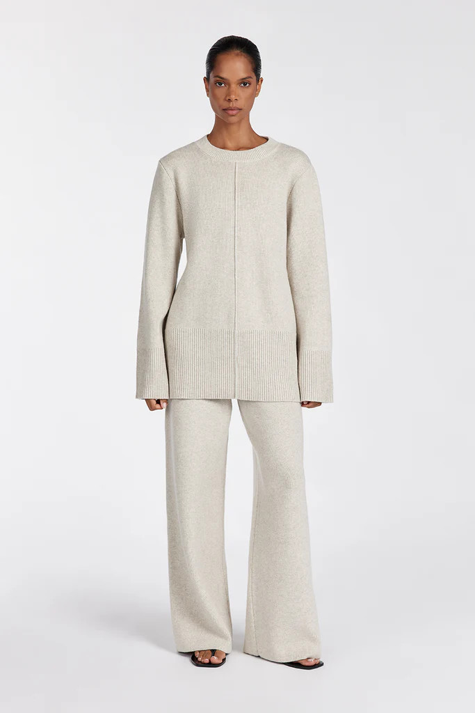 CLEMENCE OAT MARLE KNIT JUMPER | DISSH