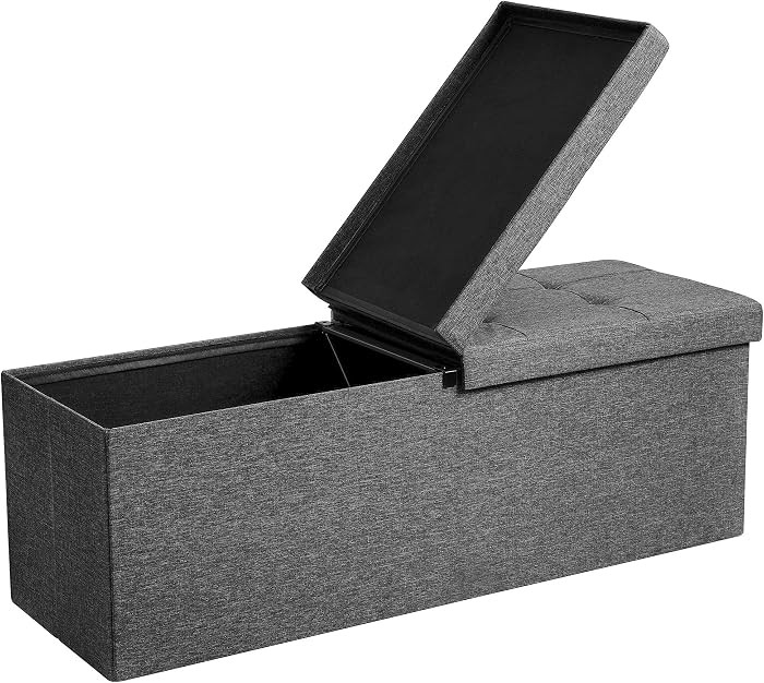 SONGMICS MAZIE Collection - 43 Inches Storage Ottoman, Foldable Storage Bench with Flipping Lid, ... | Amazon (US)