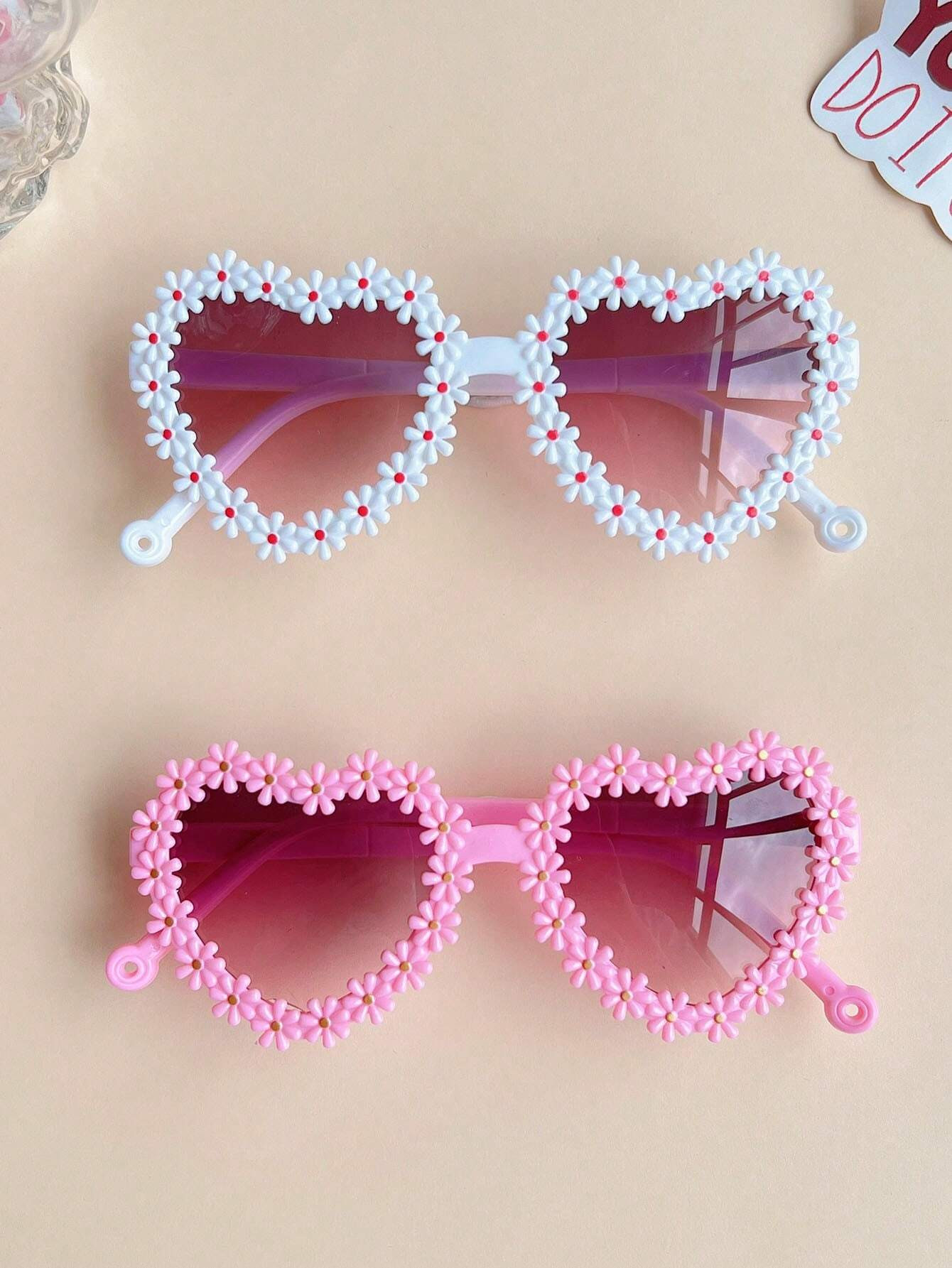 2/3/4Pcs 2025 Newest Girls Cute Beautiful Classic Flower Heart Fashion Glasses Children Baby Fash... | SHEIN