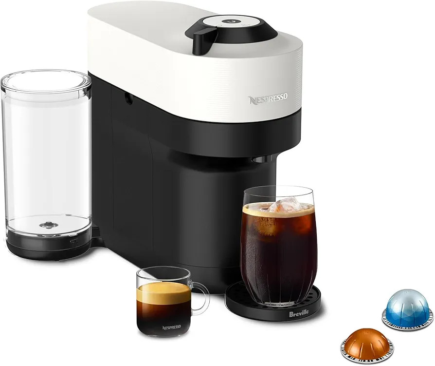 Nespresso Vertuo Pop+ Coffee and Espresso Maker by Breville, Coconut White | Amazon (US)