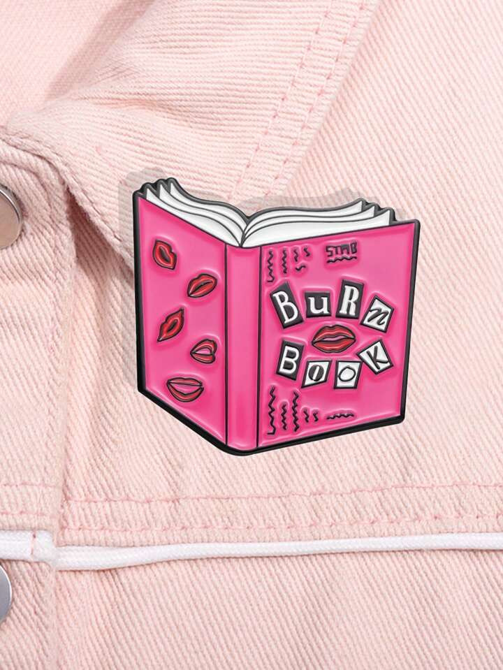 1pc Creative Personality Pink Series English Letter Shape Irregular Brooch Accessory Backpack Fix... | SHEIN
