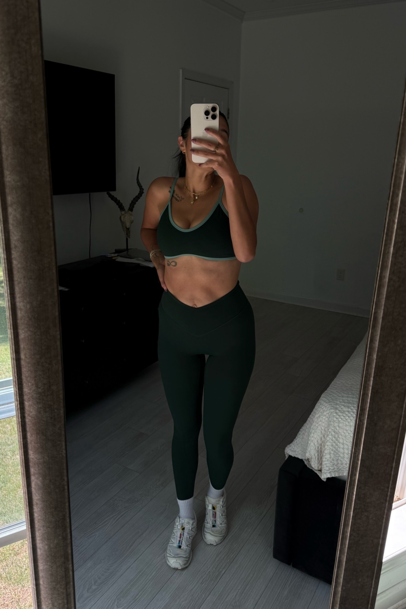 AMAZON WORKOUT SET GYM SET LEGGINGS