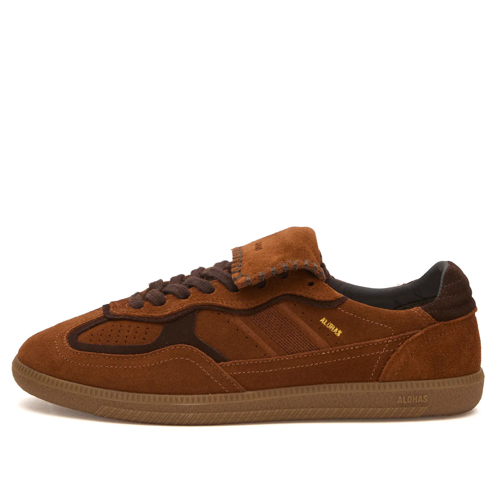 ALOHAS Women's TB 490 Club Suede Leather Sneakers in Suede Brown, Size UK 3.5 | END. Clothing