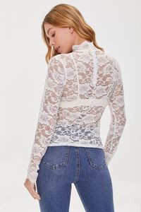 Sheer Lace Mock Neck Top | Forever 21 | Forever 21 (US)