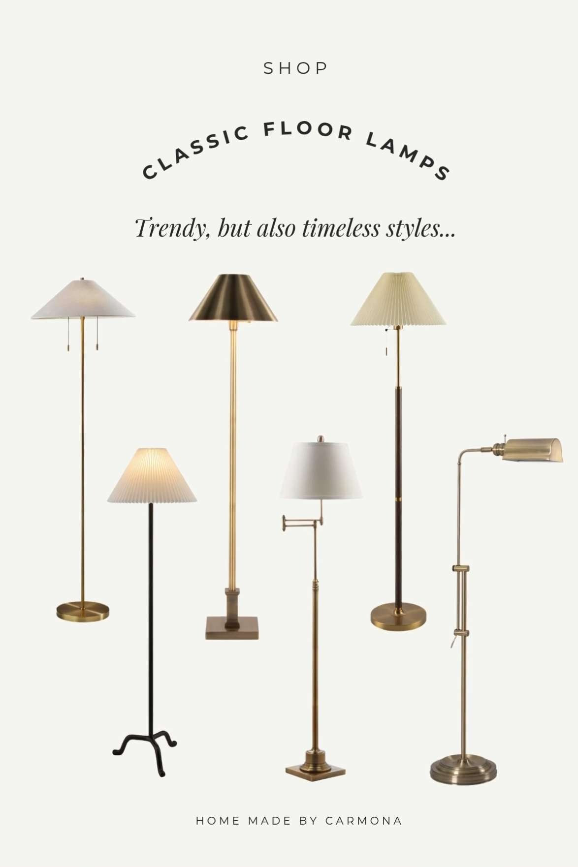 Floor lamps that make a statement but are classic and timeless 

 #LTKHome
