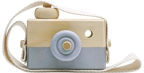 Baby Toy Wooden Mini Camera Toy, Baby Kids Cute Mini Sharpe Toy, Neck Hanging Photographed Props ... | Amazon (US)